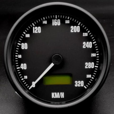 100mm Programmable Speedometer 320km/h GT40