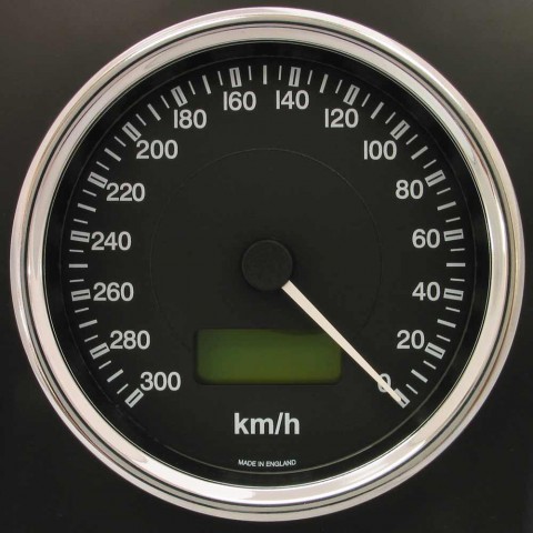 100mm Reverse Sweep Cobra Speedometer 300 Km/h